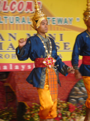 Close-up of one of the male dancers.