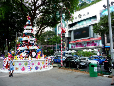 More Orchard Road holiday decorations that are famous for being over the top.