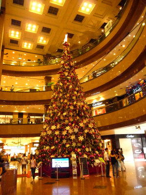 This beautiful Christmas tree was on display inside of Ngee Ann City shopping mall.