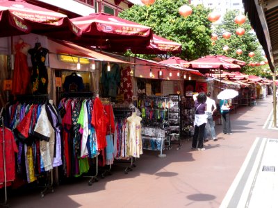 Even though it was daytime, this is where the night market is held in Chinatown.