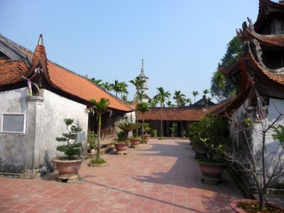 View of one of the Courtyards of But Thap Pagoda.