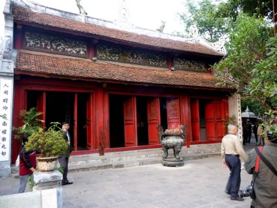 The Ngoc Son Temple is dedicated to the emperor Tran Hung Dao who returned the magic sword to the Turtle God.