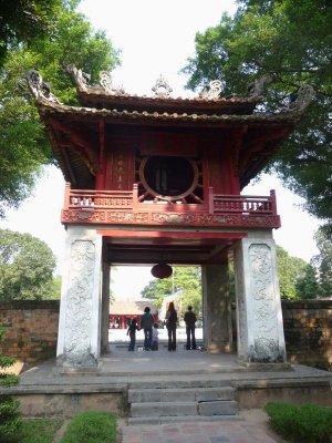 This is the entrance to the front courtyard of the temple.