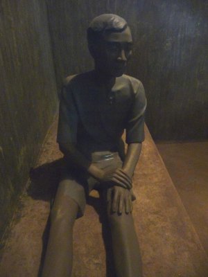 Depiction of a prisoner in solitary confinement.