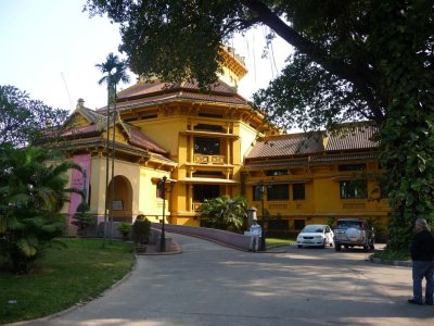 Entrance to the French-colonial style National Museum of Vietnamese History.