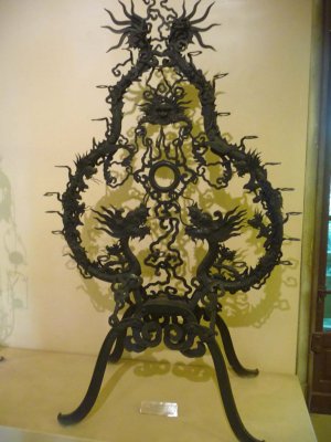 Some amazingly intricate iron work of art in the museum.