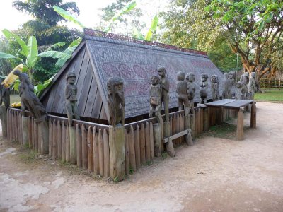 An interesting tomb design of the Giarai (or Jarai) tribe, an ethnic group based primarily in Vietnams Central Highlands.