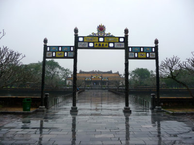 This is the main entrance leading to the main gate of the Citadel (Imperial City) in Hue.