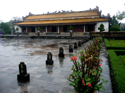 Courtyard at the Dien Thai Hoa (Palace of Supreme Harmony), the largest and most majestic palace at the Citadel complex.