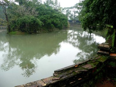 Luu Khiem Lake at Tu Duc's tomb.  It is located in a narrow valley in Duong Xuan Thuong Village.