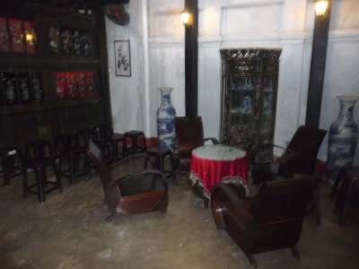 The ground floor of the historic Phung Hung Merchant House located near the Japanese Covered Bridge.