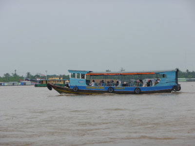 View of a tourist boat.