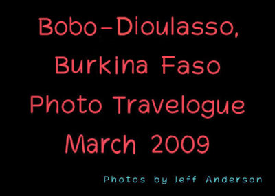 Bobo-Dioulasso Burkina Faso cover page.