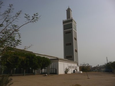 The minaret of the mosque is 67 meters tall.