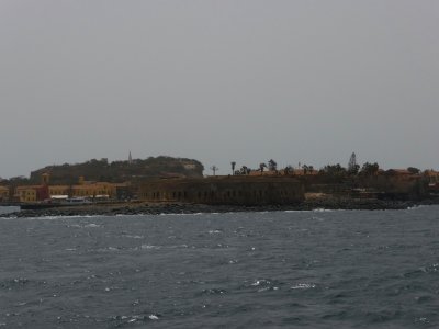 View of Gore Island from the ferry.  It is the area's most famous tourist attraction.