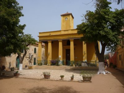 The church was built with public contributions in 1830 in the style of provincial churches in western France.