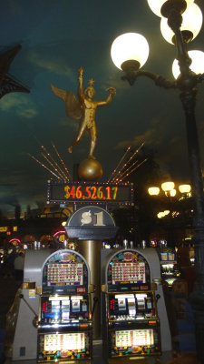Interior view of the casino area of Paris.