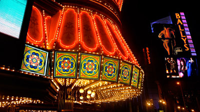 More glitzy neon on the Las Vegas strip.