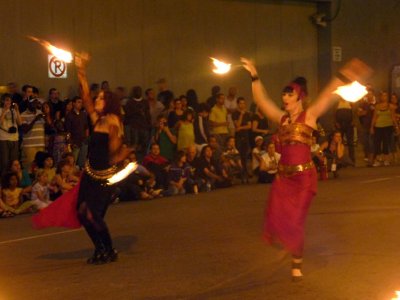 Two more female performers who were in the fire exhibition.