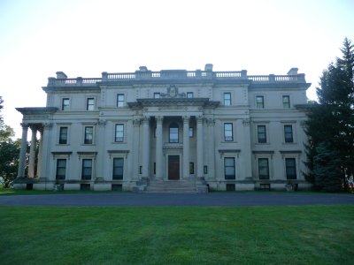 View of the mansion in the late afternoon.