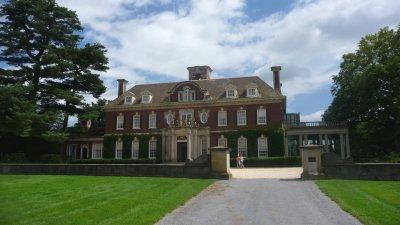 View of the Charles II-style mansion, called Westbury House.