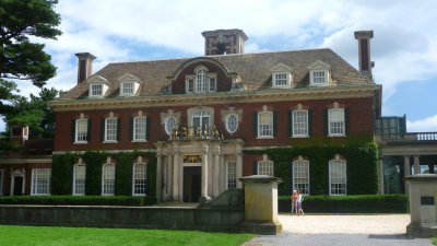 Close-up of Westbury House, which was designed by the Englishman, George A. Crawley, and was built between 1903-1906.