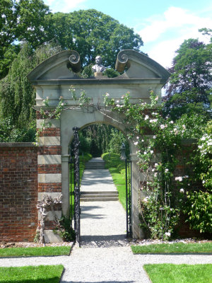 View of the gate as we left the walled in garden.