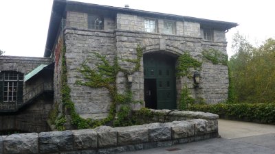 The northern faade of Kykuit.  The kitchen and some bedrooms face this side.