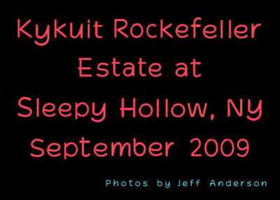 Kykuit Rockefeller Estate at Sleepy Hollow, NY cover page.