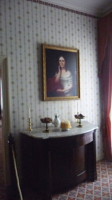 Breakfast Room portrait of Mary Singleton McDuffy Hampton, the niece of the wife of Van Buren's oldest son, Abraham.