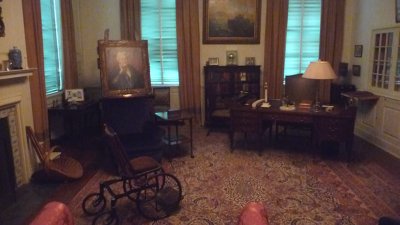 Reproduction of Franklin's Study in the FDR Library & Museum.
