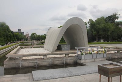 The cenotaph carries the epitaph, please rest in peace, for [we/they] shall not repeat the error.