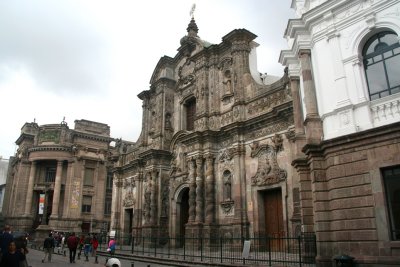 Faade of La Compaa de Jess Church. It is one of the Baroque masterpieces of South America. Note the Solomonic columns.