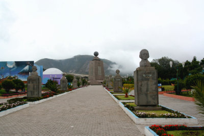 The Equatorial (Middle of the World) Monument, which was built in 1938 by French scientists to prove Newton's theories.