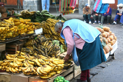 This woman would not let me take her picture, so I snuck up behind her to get this one!