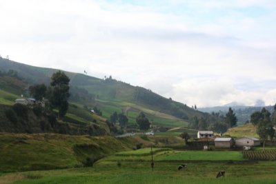 More Ecuadorian farmland in the Andes.
