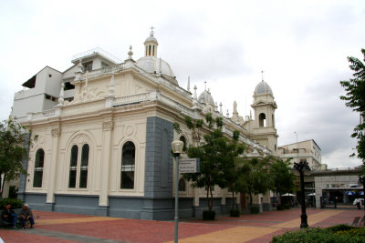 View of San Jos Church in Plaza de la Integracin in Guayaquil.