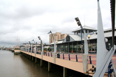 View of the pier with the Crystal Palace in the background.