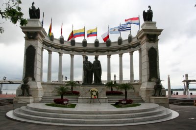 It commemorates the meeting of Simon Bolivar and San Martin to declare independence from Spain.