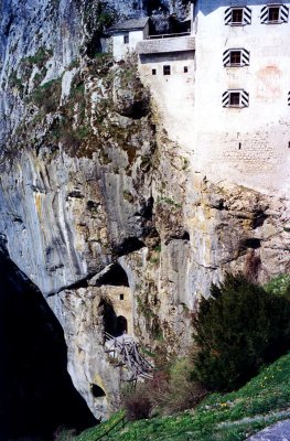 Entrance to the stables below with a huge cave system behind them.