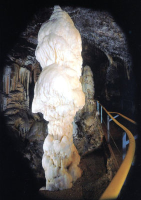The famous stalagmite called the Brilliant.