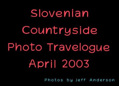Slovenian countryside cover page.