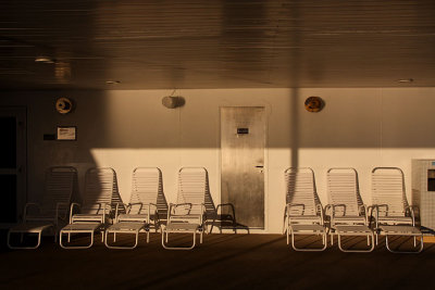 Morning deck chairs