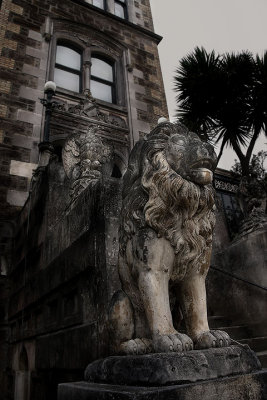 Lion and eagle