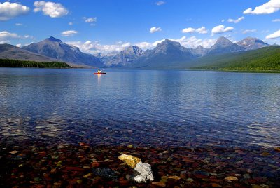 Kayaking on McDonald Lake