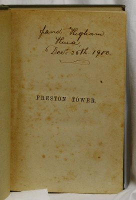 Front page inscription for 8164