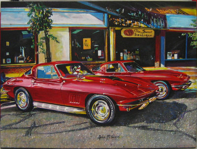 Two Red Vettes 462H McCormick Sale 800.00 Rent 20.00 29 x 39 Acrylic.jpg