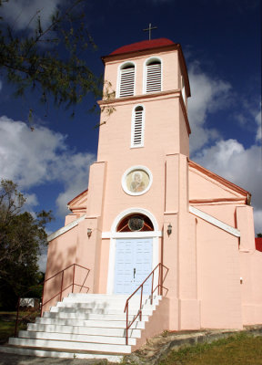 pink church-Antigua