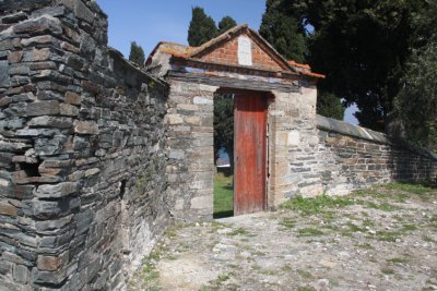 cemetery wall-Vatopediou Monastery