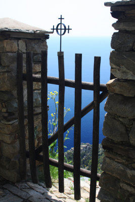 gate to the sea-Simonopetra Monastery